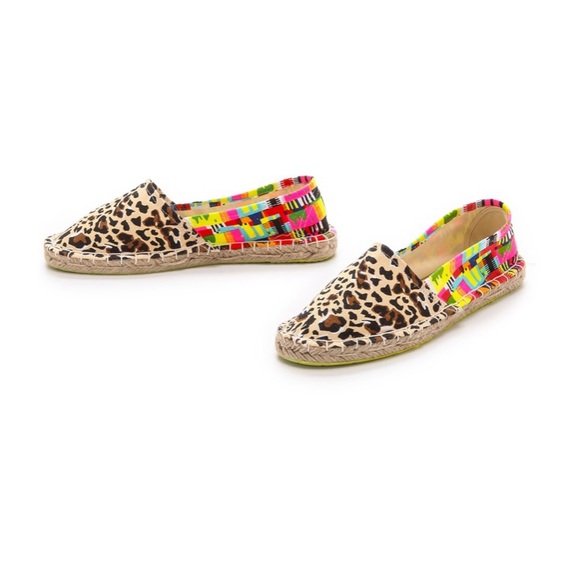 Mara Hoffman Shoes - MARA HOFFMAN Jaguar and Neon Flat Espadrilles